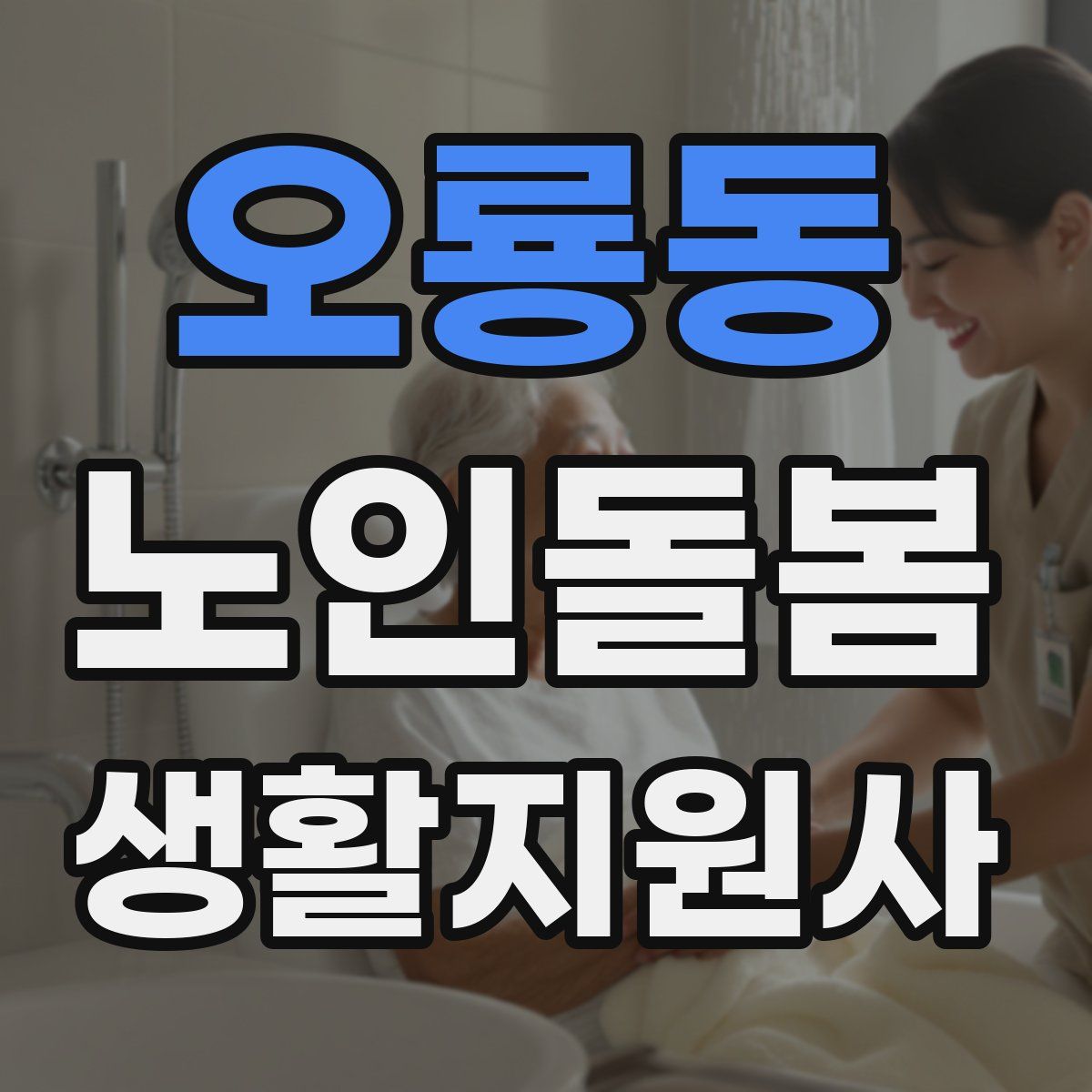 오룡동 노인돌봄생활지원사 자격증