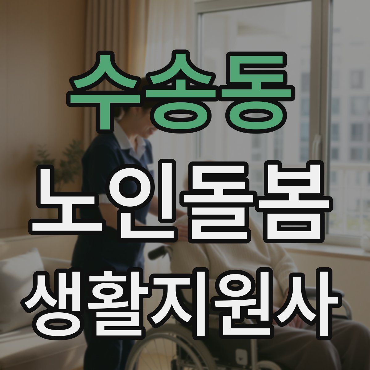 수송동 노인돌봄생활지원사 자격증