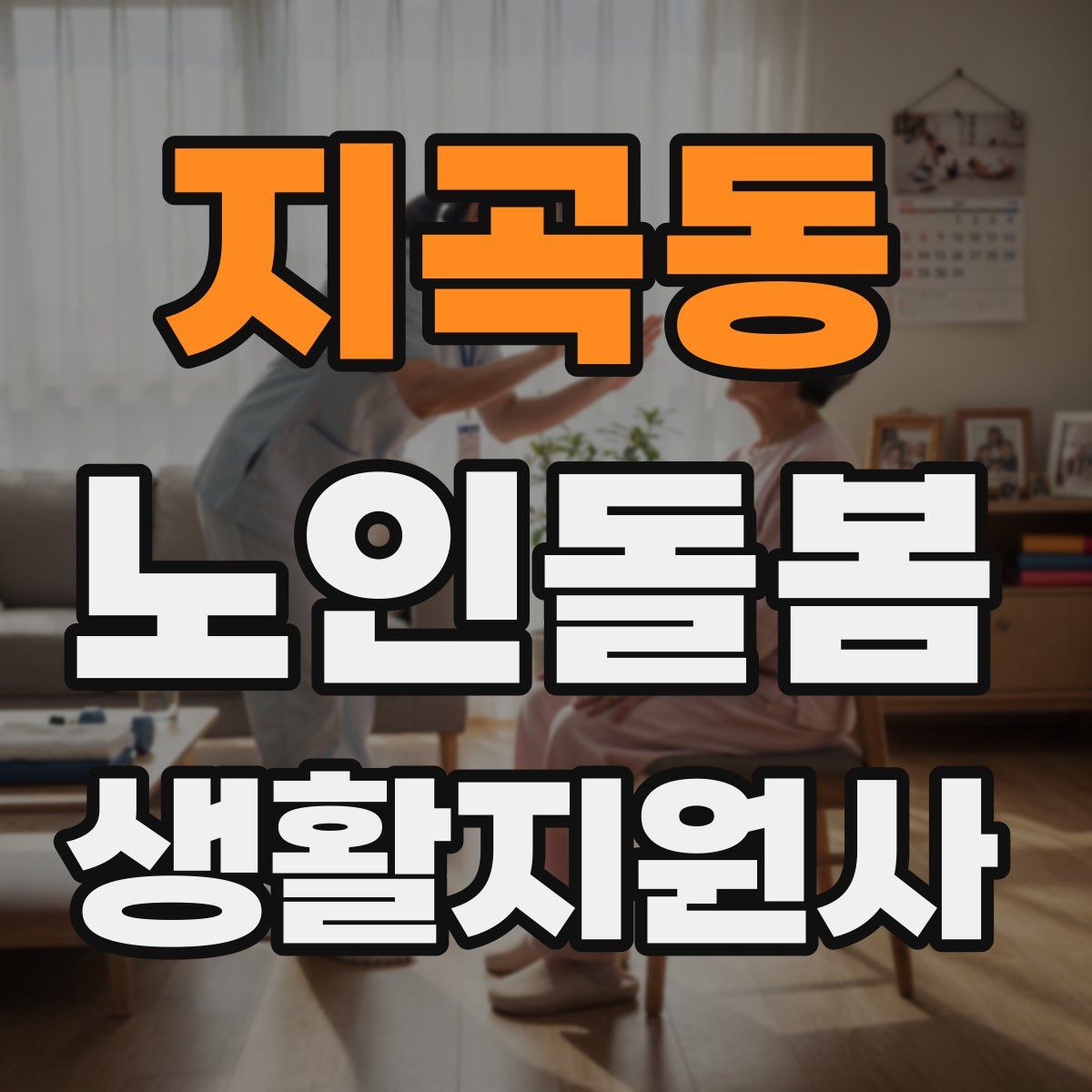 지곡동 노인돌봄생활지원사 자격증