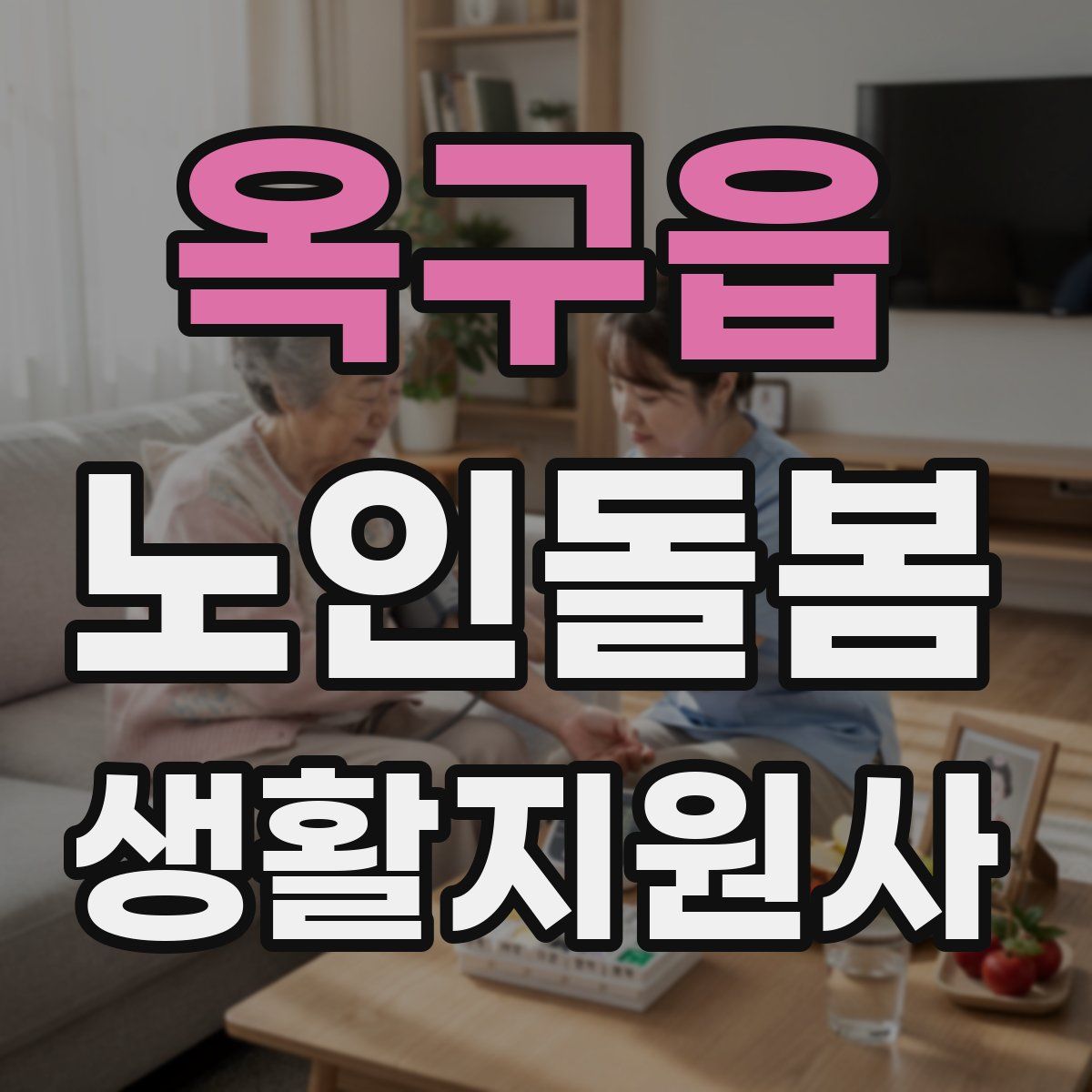 옥구읍 노인돌봄생활지원사 자격증