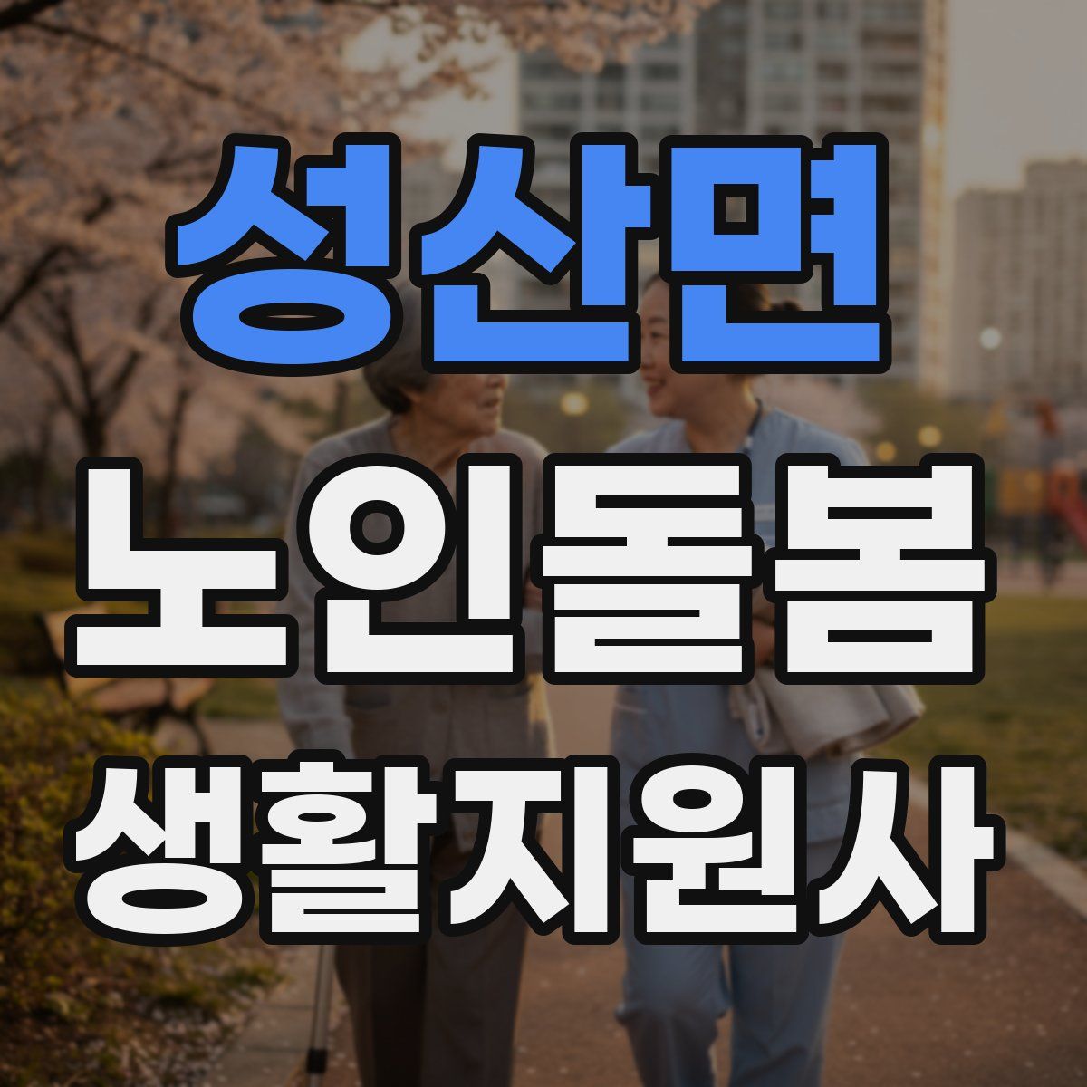 성산면 노인돌봄생활지원사 자격증
