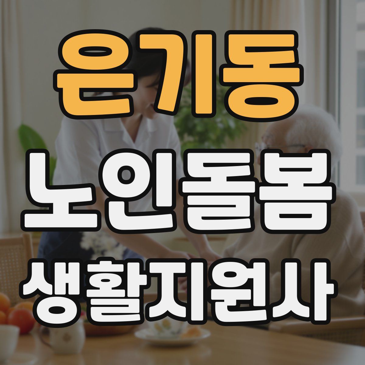 은기동 노인돌봄생활지원사 자격증