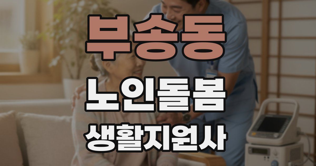 부송동 노인돌봄생활지원사 자격증