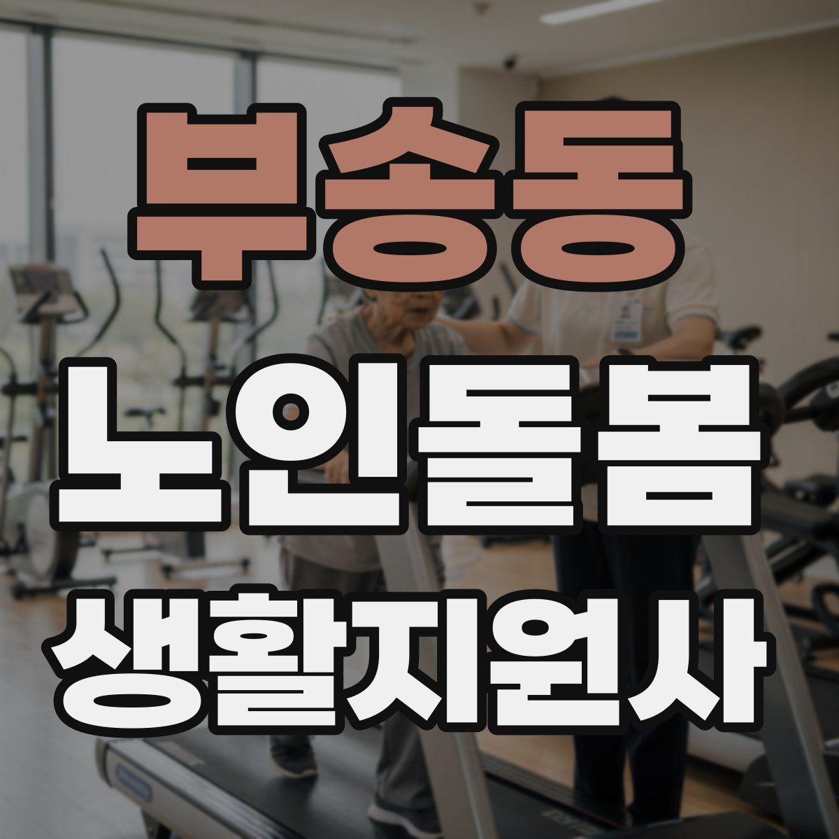 부송동 노인돌봄생활지원사 자격증