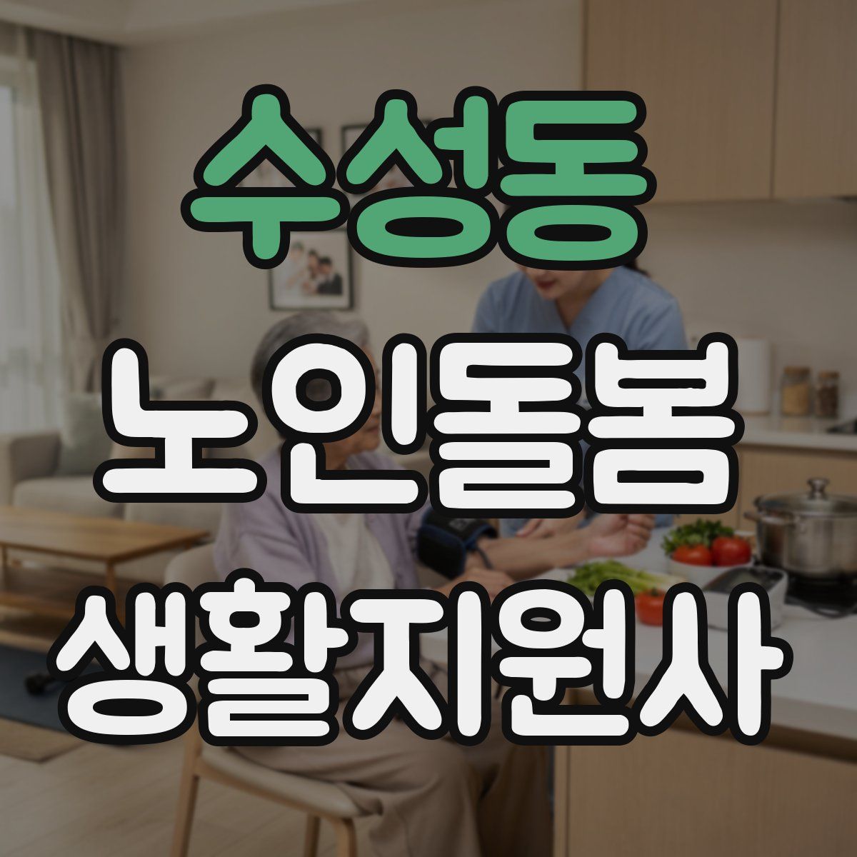 수성동 노인돌봄생활지원사 자격증