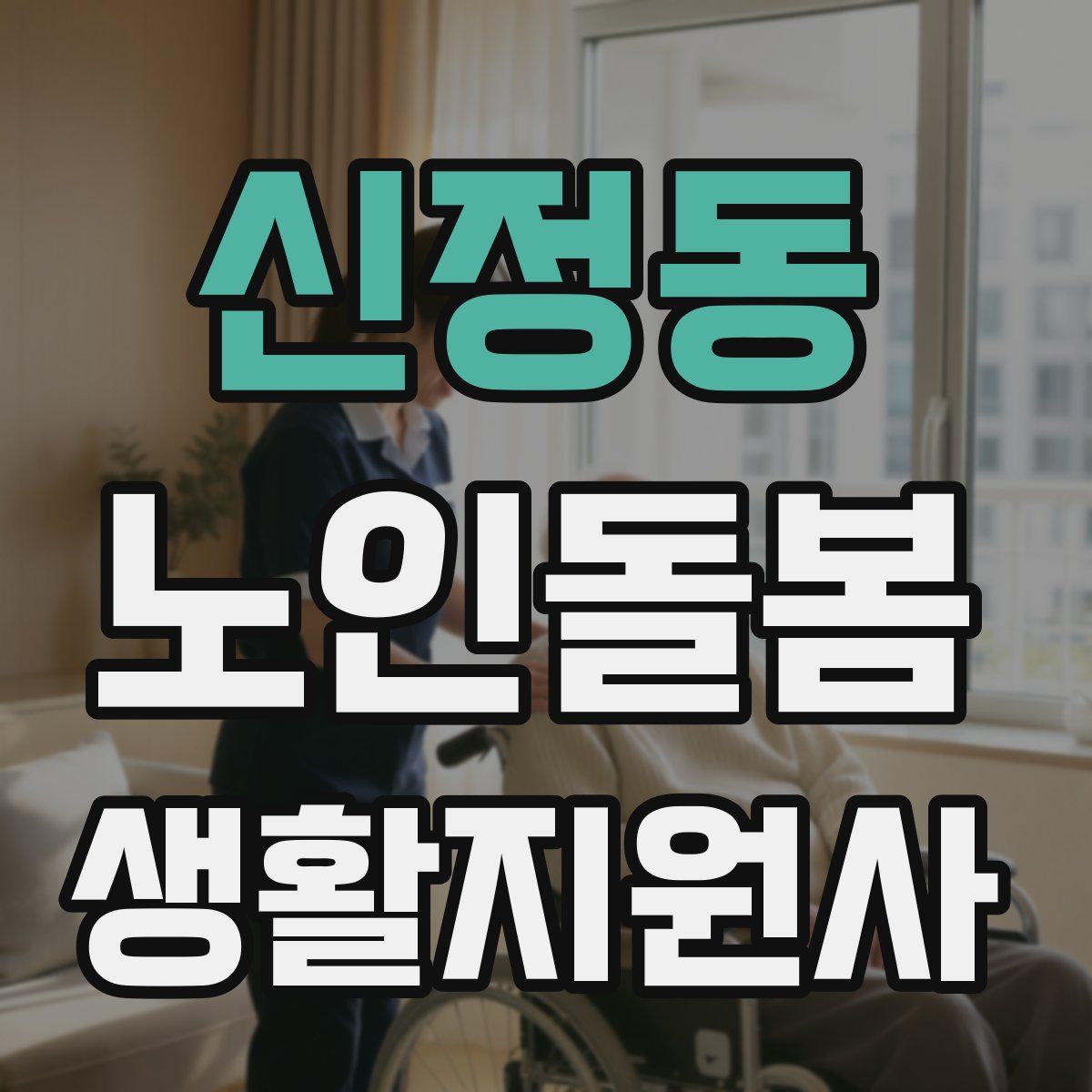 신정동 노인돌봄생활지원사 자격증