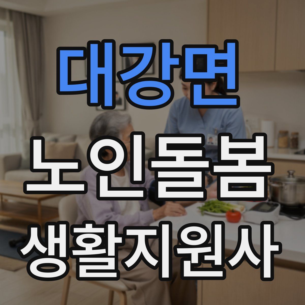 대강면 노인돌봄생활지원사 자격증