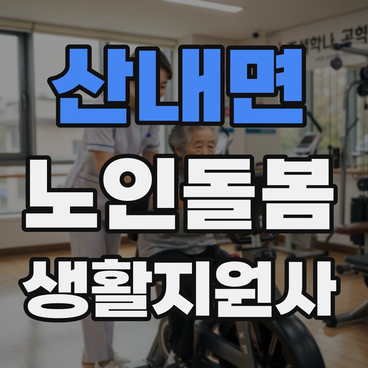 산내면 노인돌봄생활지원사 자격증
