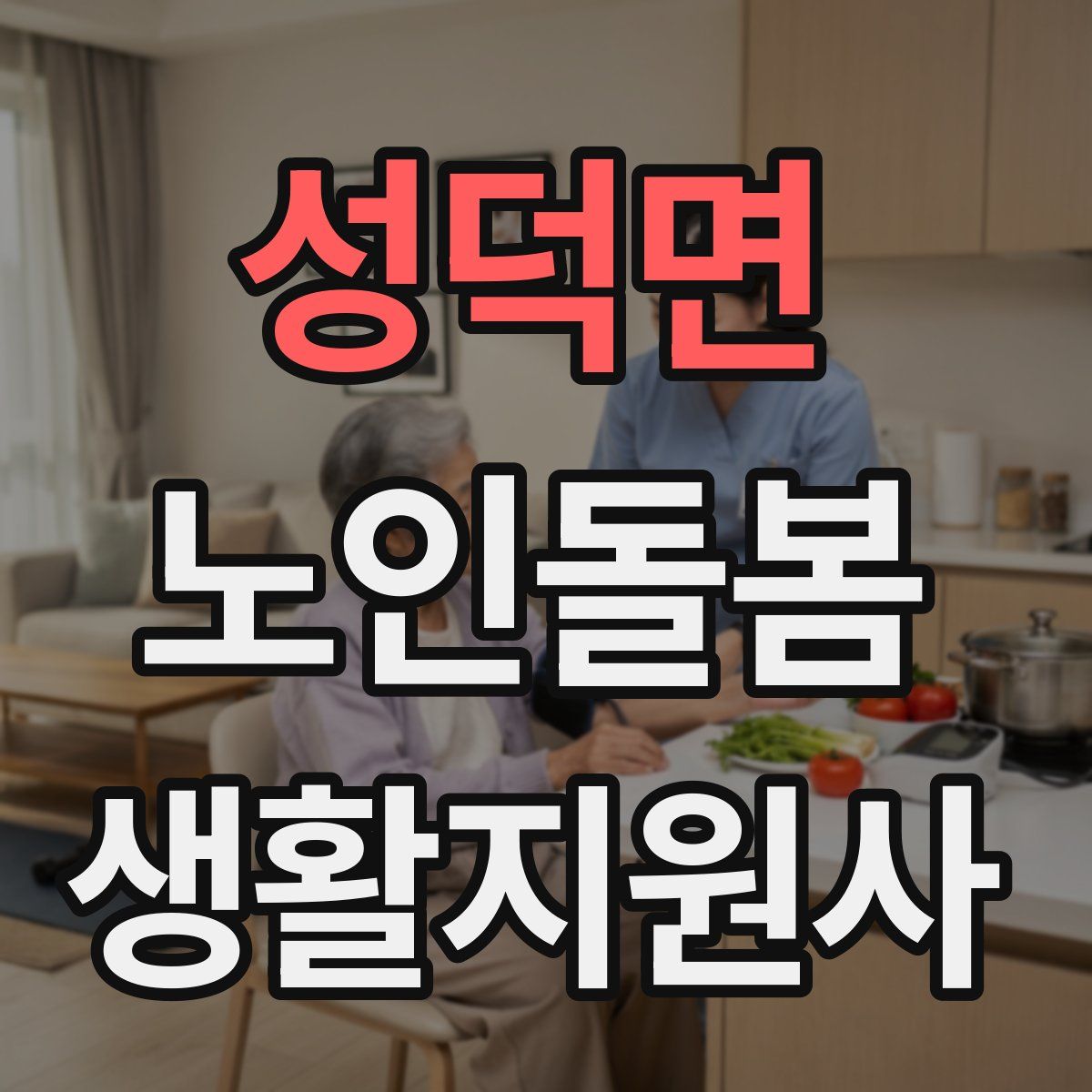 성덕면 노인돌봄생활지원사 자격증