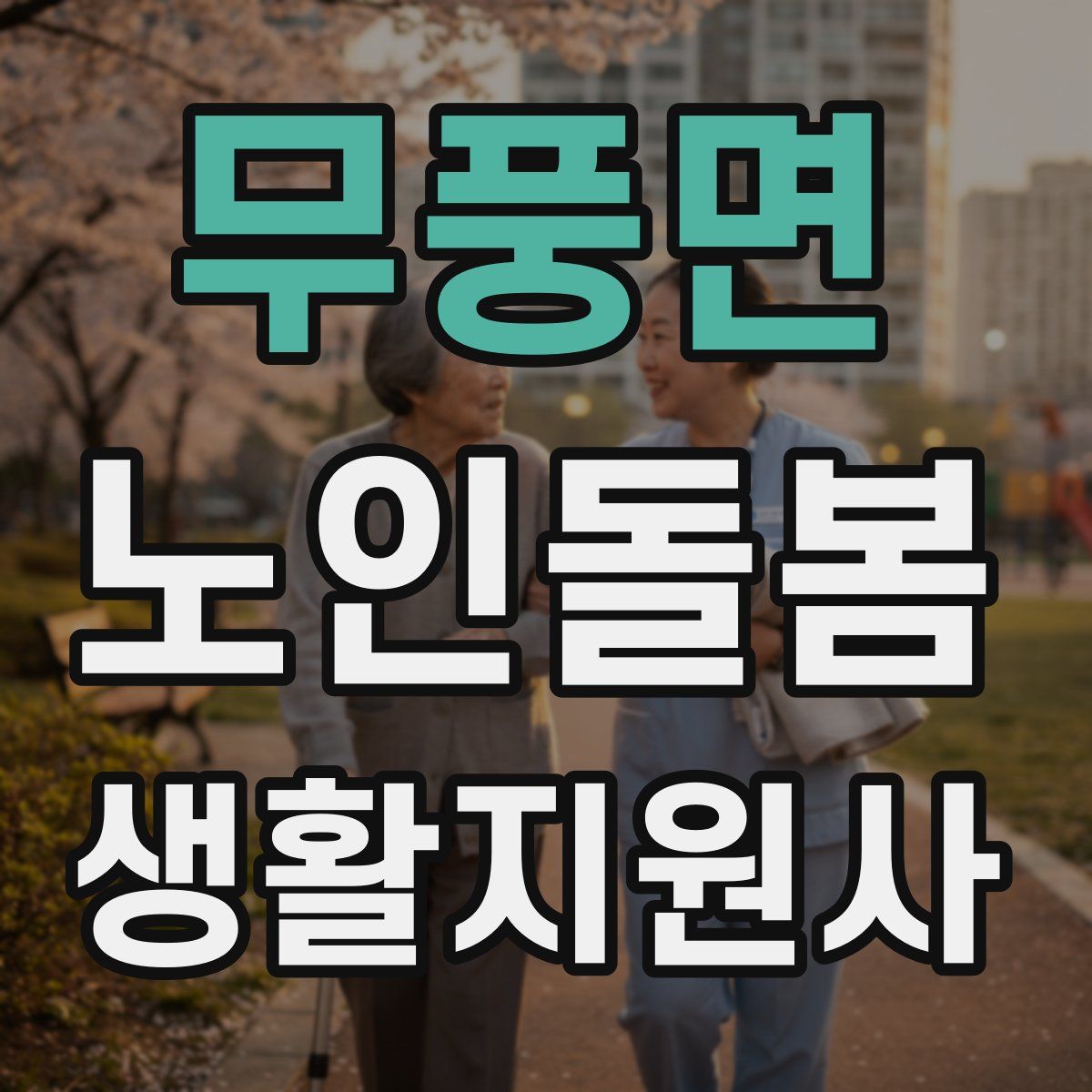 무풍면 노인돌봄생활지원사 자격증
