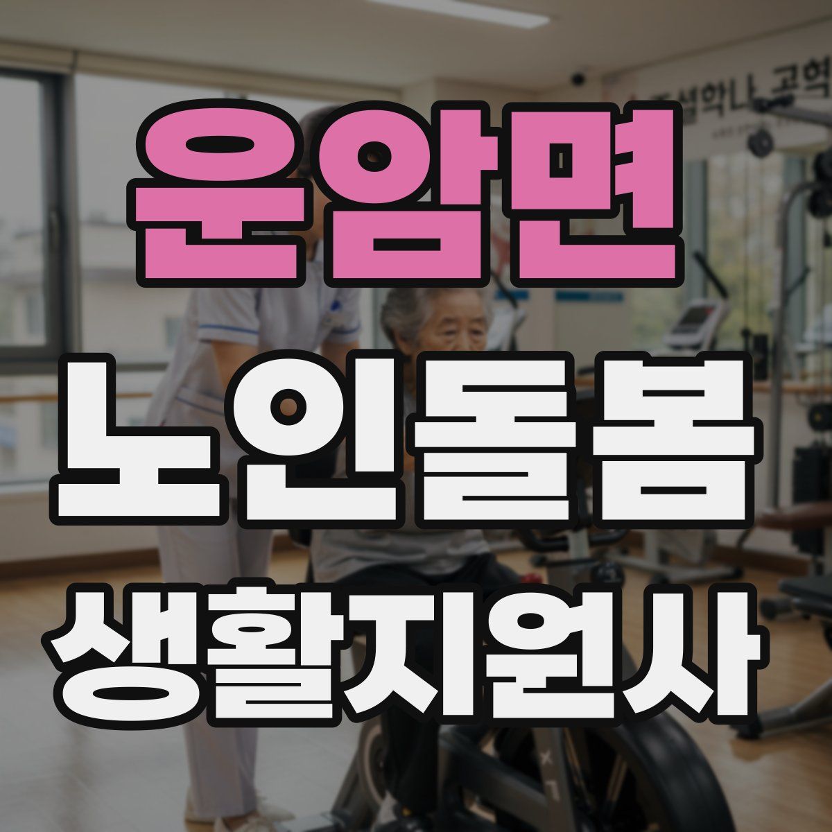 운암면 노인돌봄생활지원사 자격증