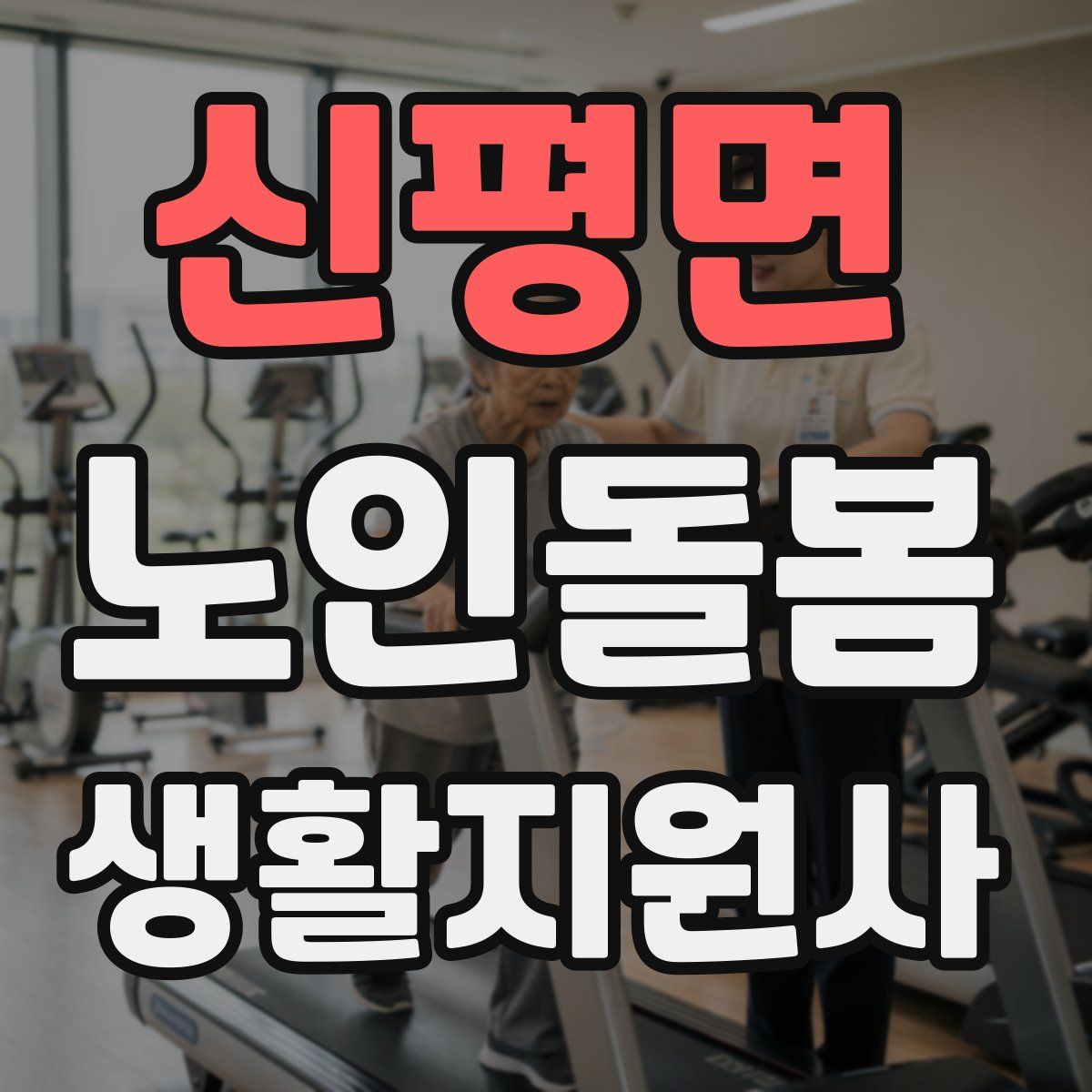 신평면 노인돌봄생활지원사 자격증
