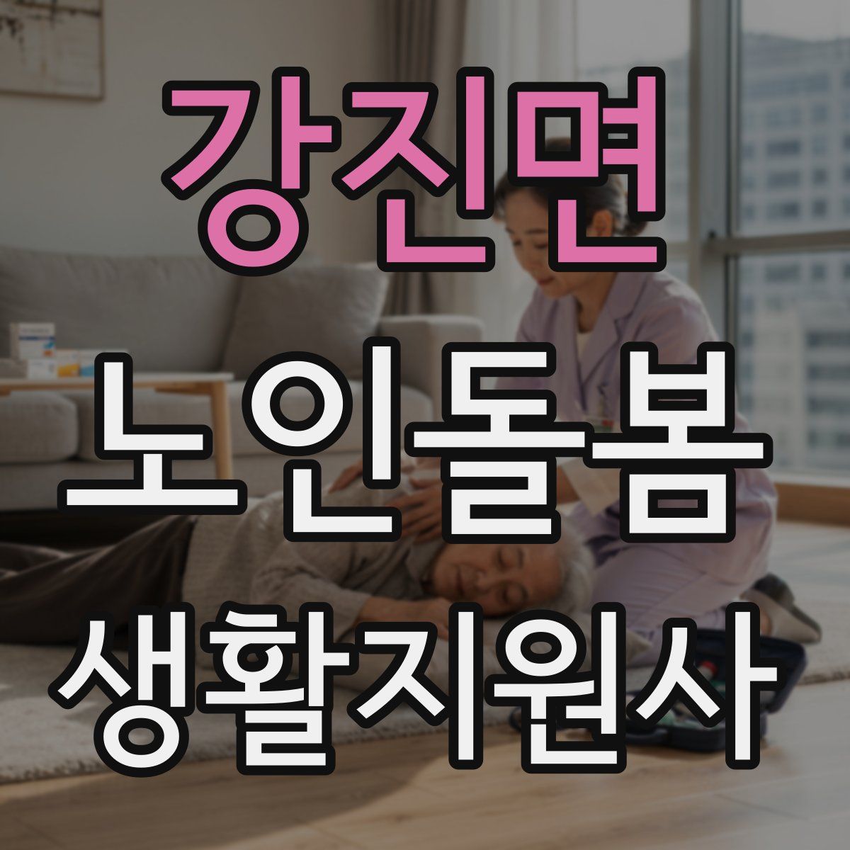 강진면 노인돌봄생활지원사 자격증