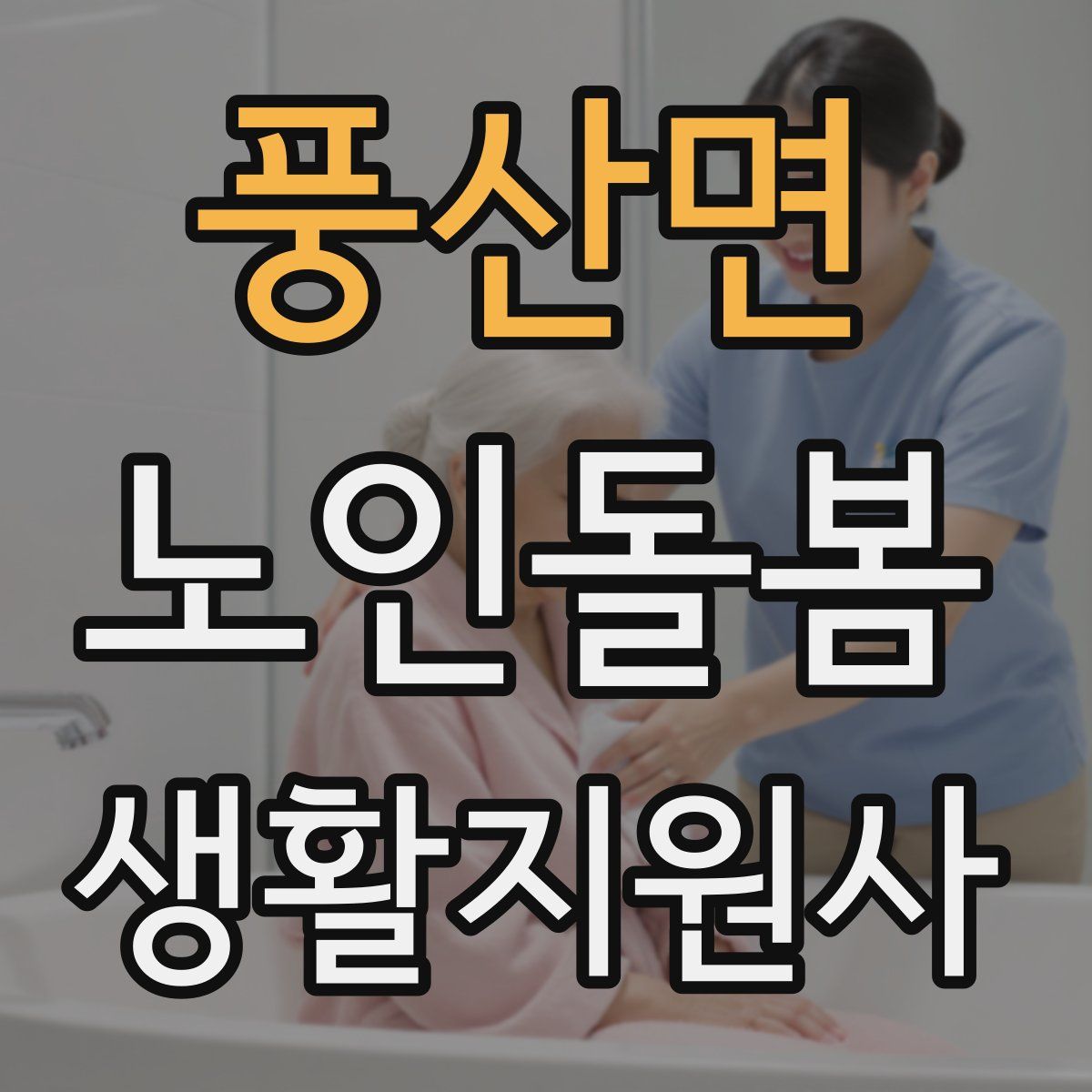 풍산면 노인돌봄생활지원사 자격증