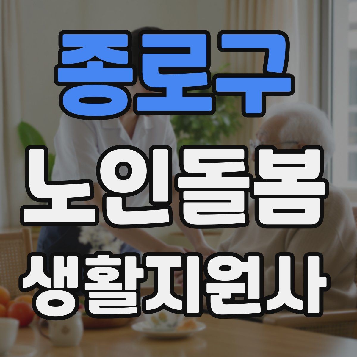 종로구 노인돌봄생활지원사 자격증 단기간 준비를 위한 학습 계획