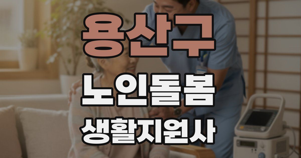 용산구 노인돌봄생활지원사 자격증