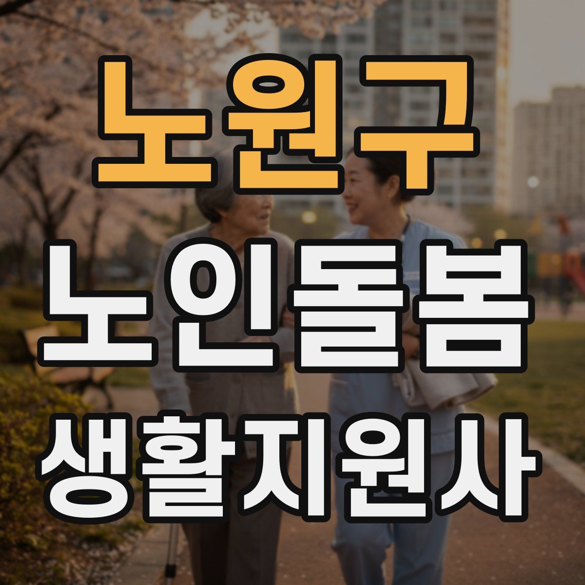 노원구 노인돌봄생활지원사 자격증