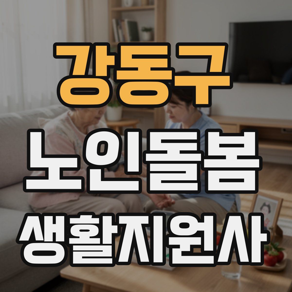 강동구 노인돌봄생활지원사 자격증
