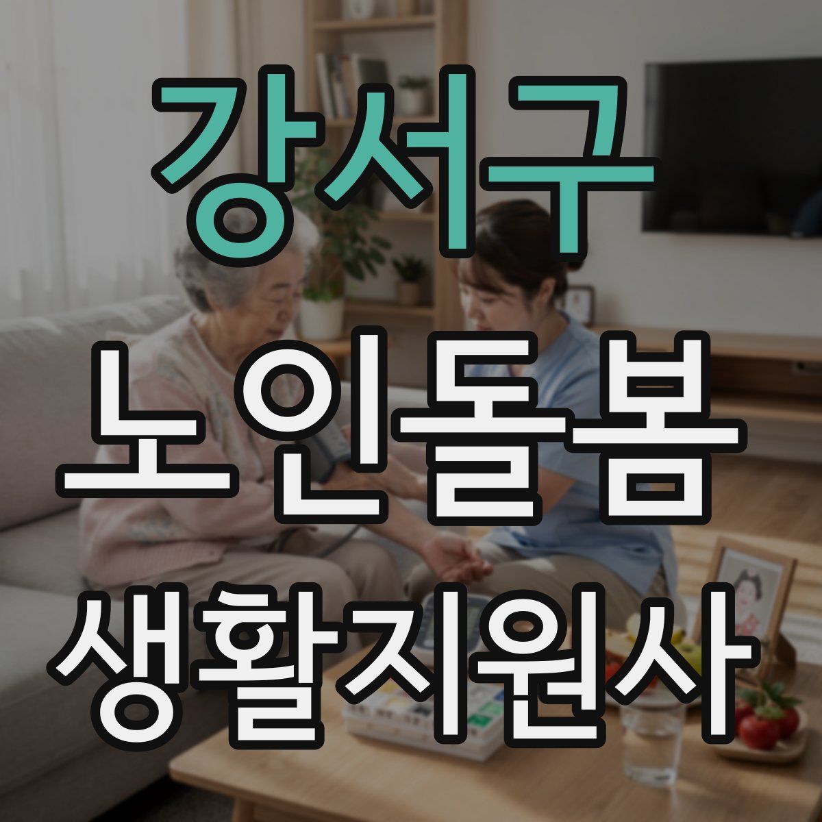 강서구 노인돌봄생활지원사 자격증
