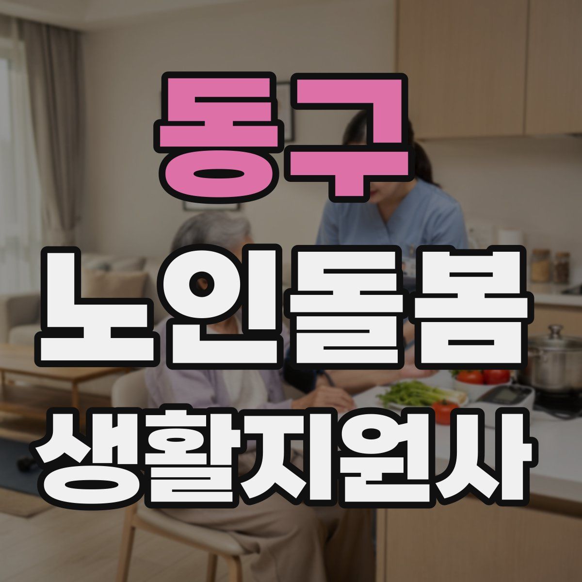 동구 노인돌봄생활지원사 자격증