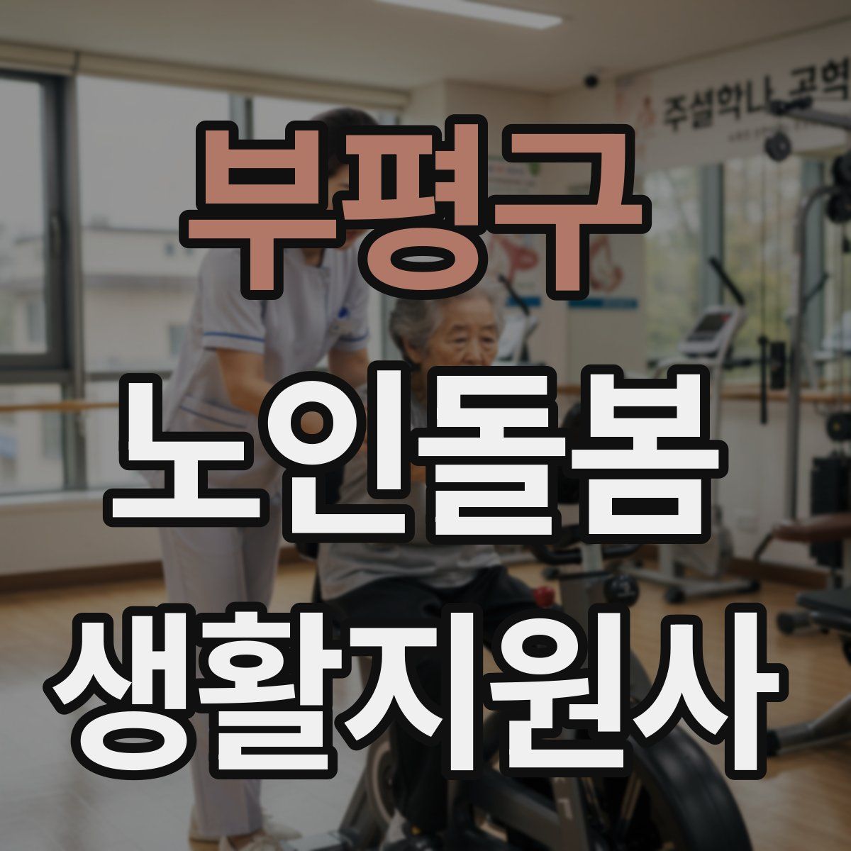 부평구 노인돌봄생활지원사 자격증