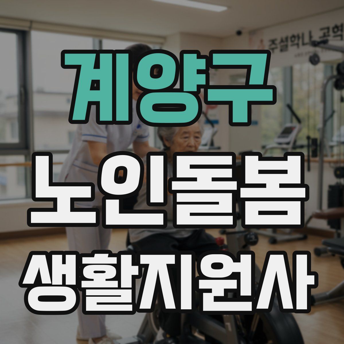 계양구 노인돌봄생활지원사 자격증