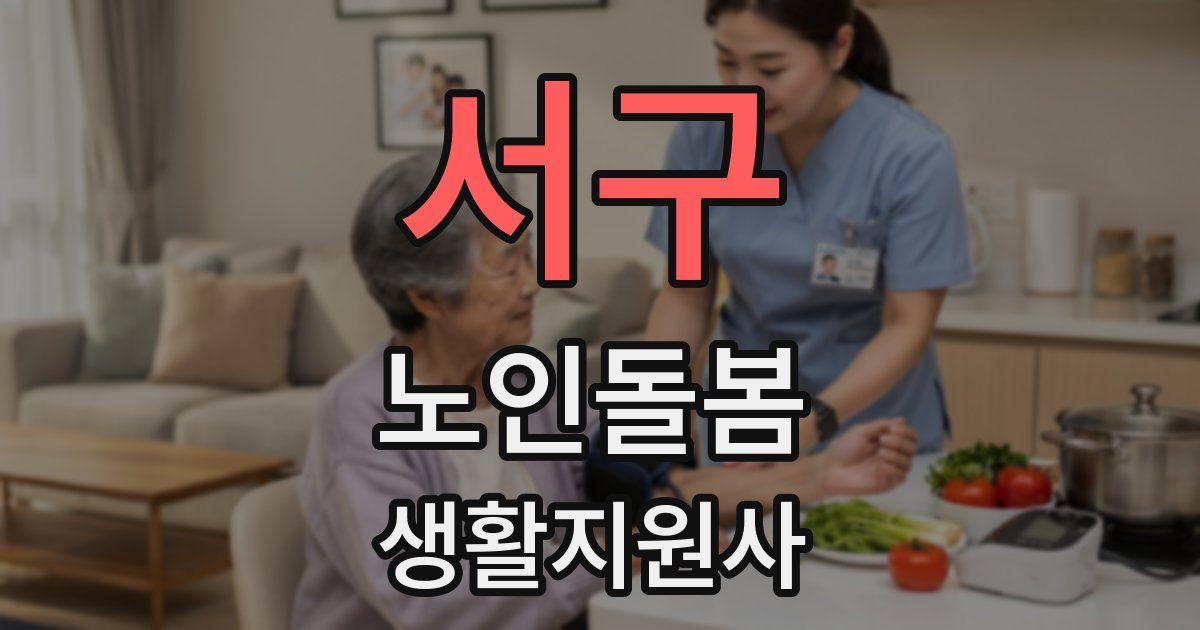 서구 노인돌봄생활지원사 자격증