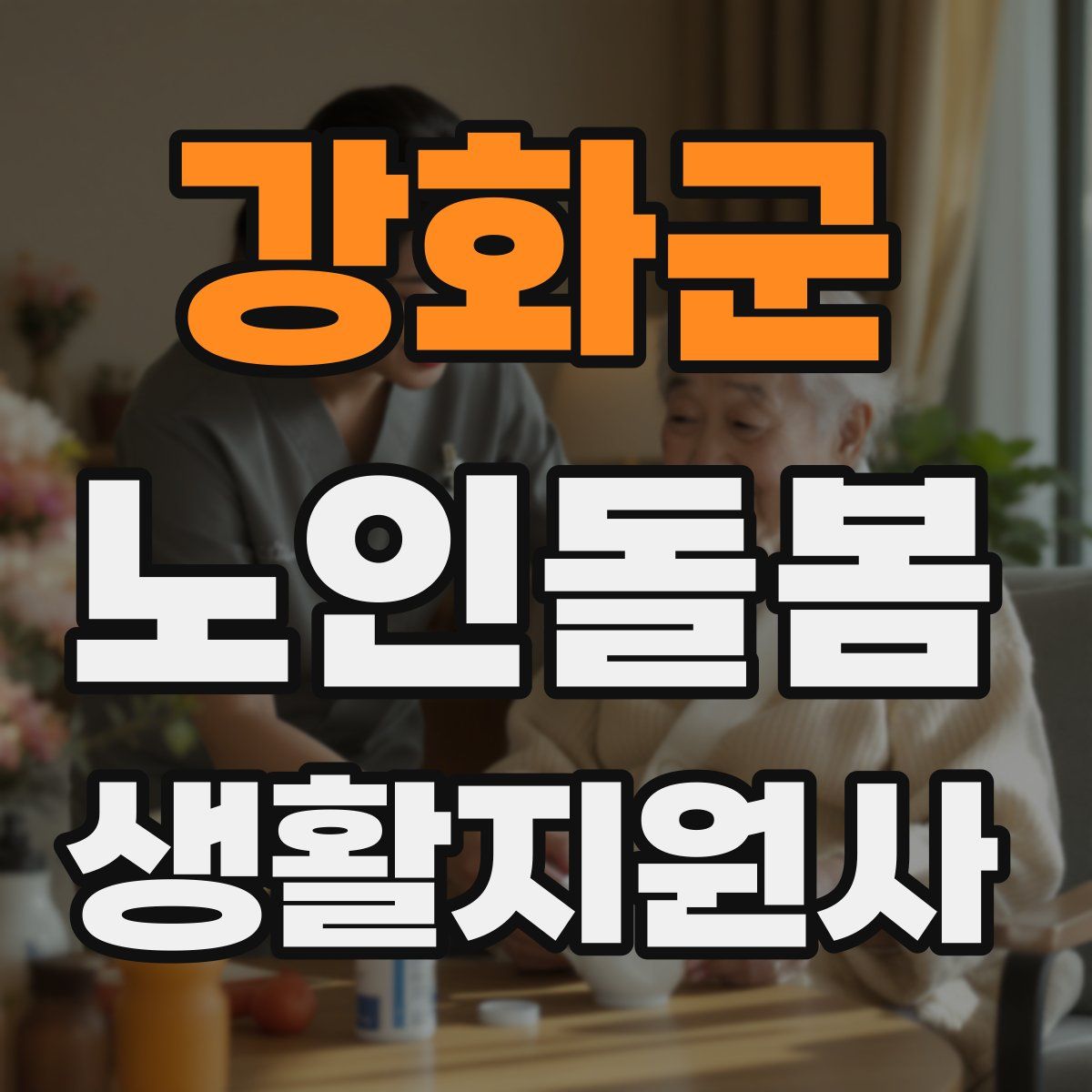 강화군 노인돌봄생활지원사 자격증