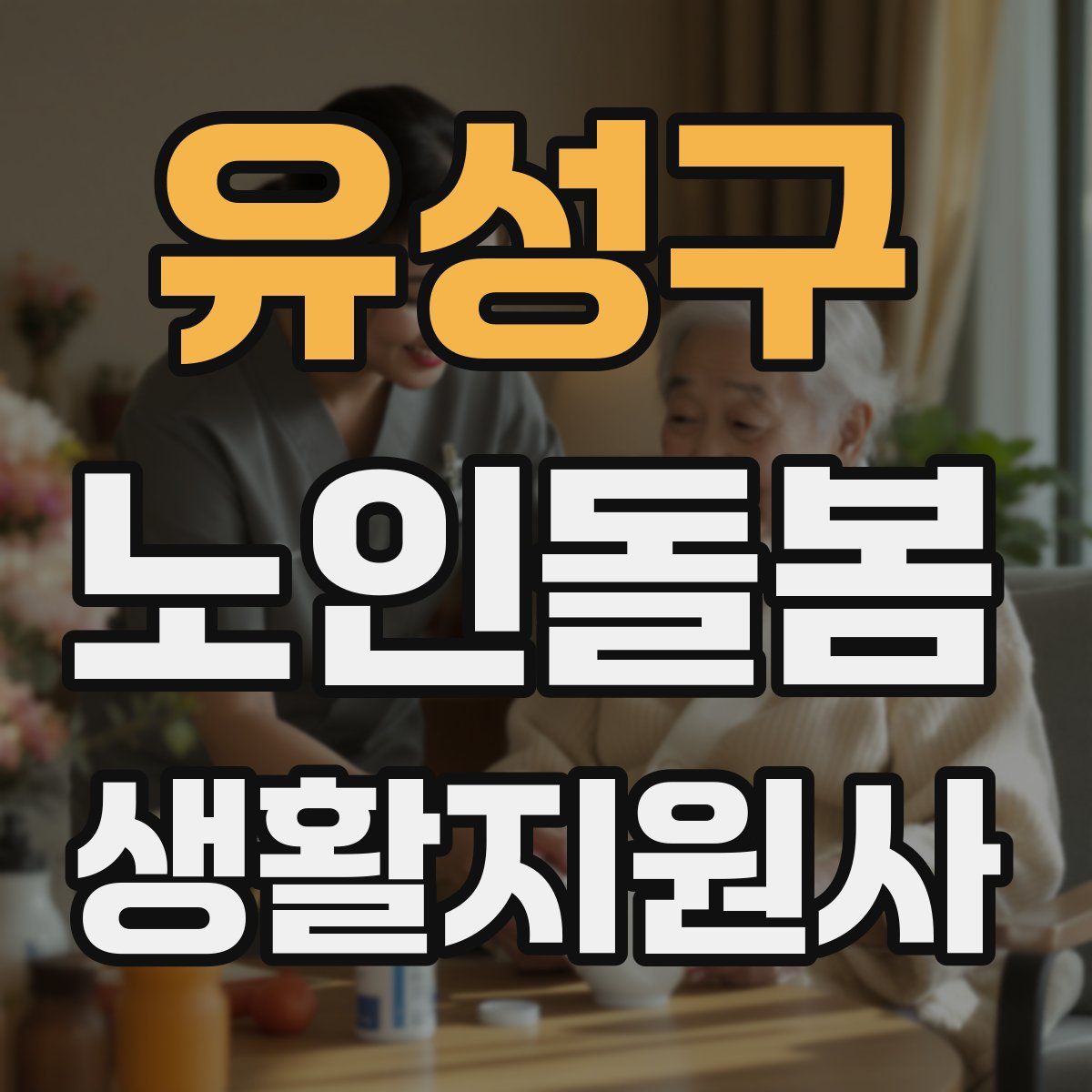 유성구 노인돌봄생활지원사 자격증