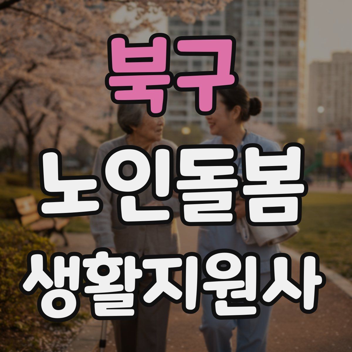 북구 노인돌봄생활지원사 자격증 보행 보조기 사용 시 확인할 점