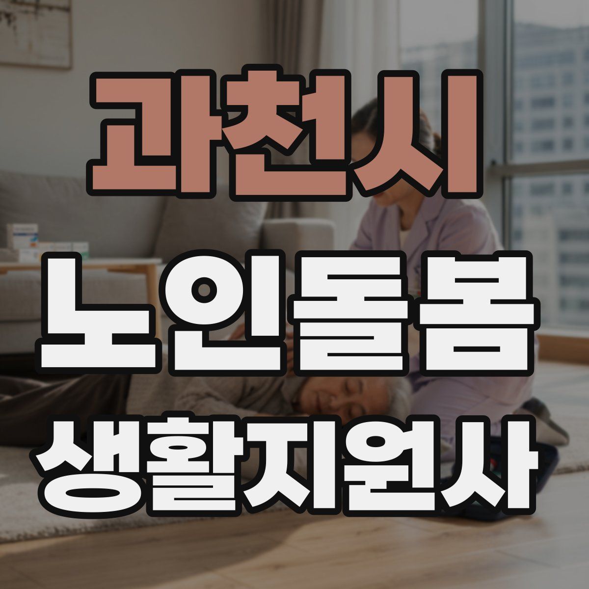 과천시 노인돌봄생활지원사 자격증