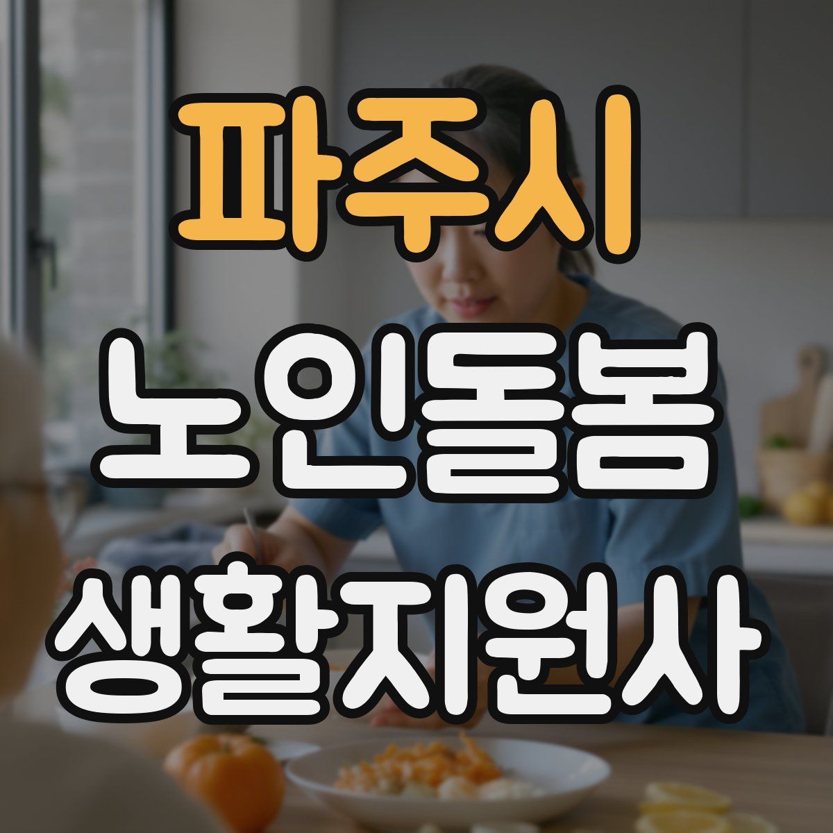 파주시 노인돌봄생활지원사 자격증