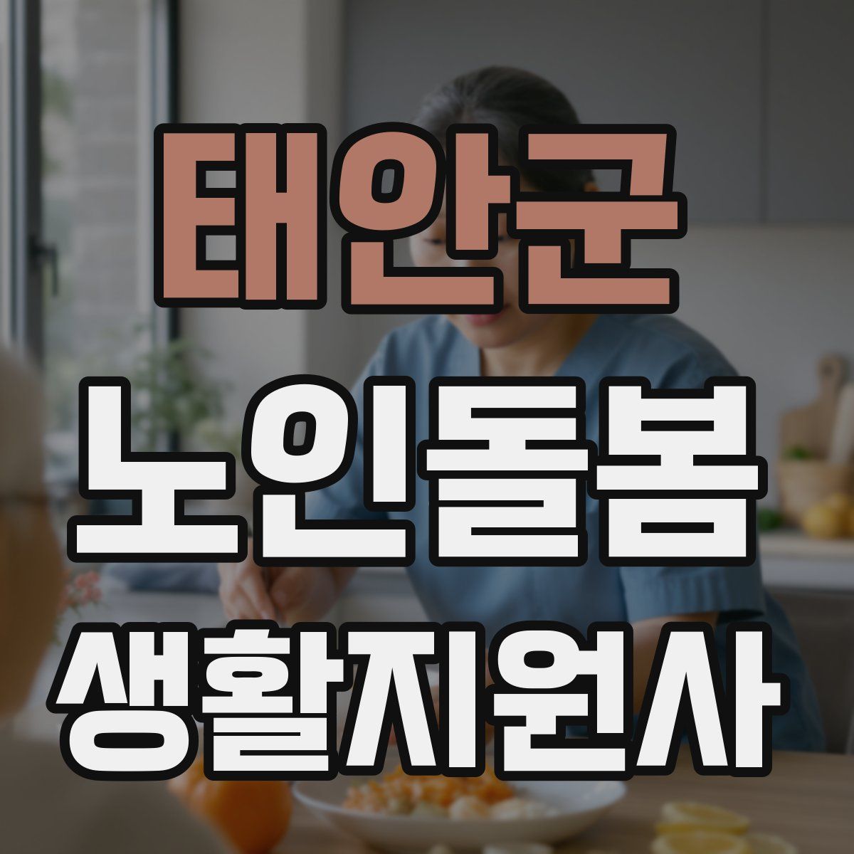 태안군 노인돌봄생활지원사 자격증