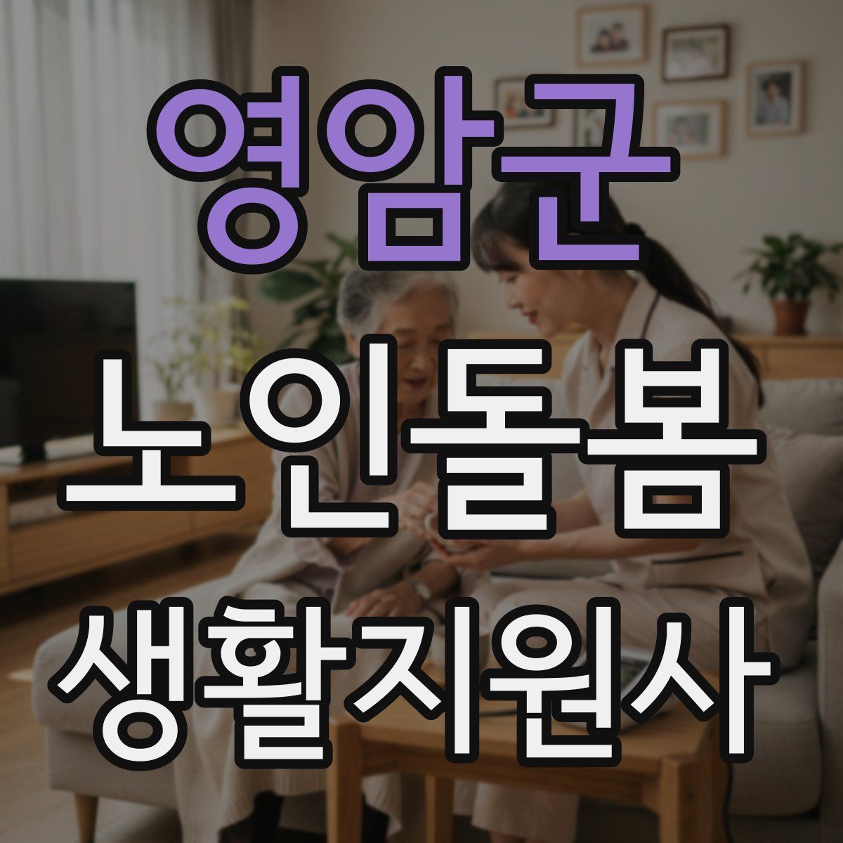 영암군 노인돌봄생활지원사 자격증