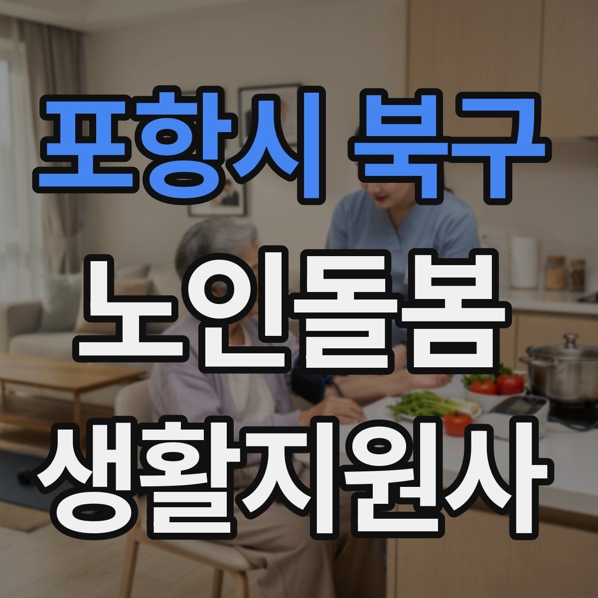 포항시 북구 노인돌봄생활지원사 자격증 병원 일정이 있는 날 동행 준비