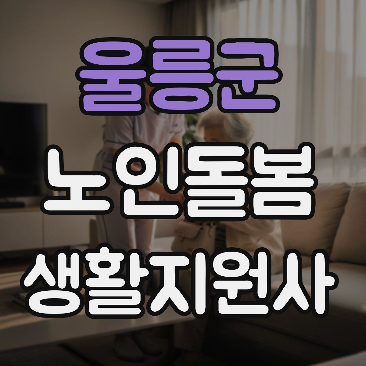 울릉군 노인돌봄생활지원사 자격증 취득 후 가능한 활동 범위는 어디까지일까