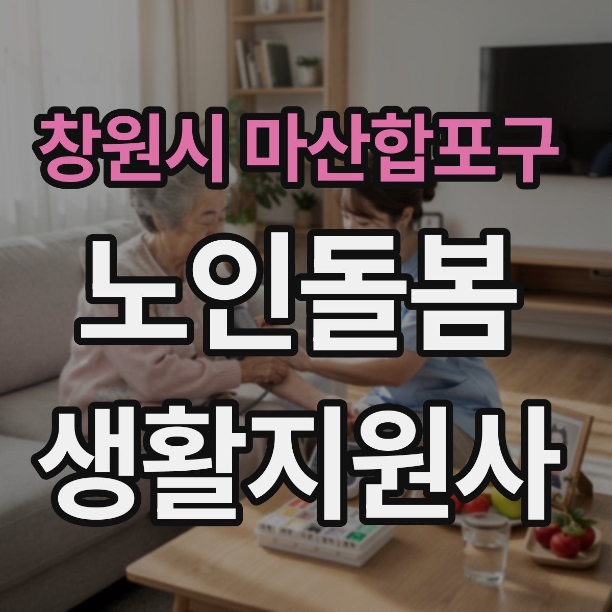 창원시 마산합포구 노인돌봄생활지원사 자격증