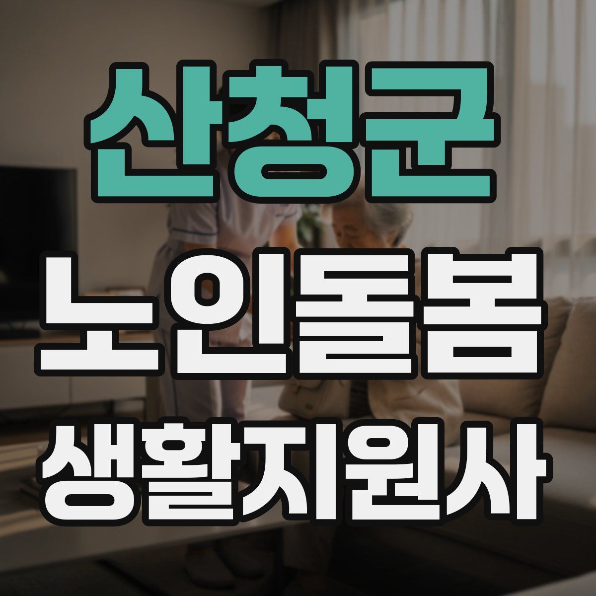 산청군 노인돌봄생활지원사 자격증