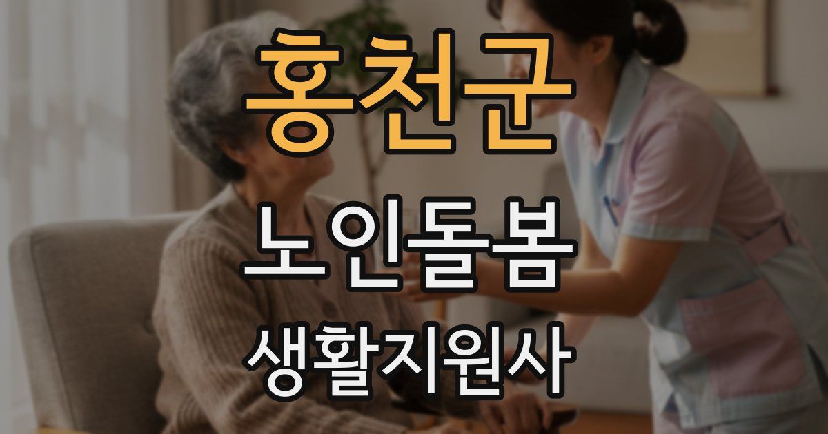 홍천군 노인돌봄생활지원사 자격증