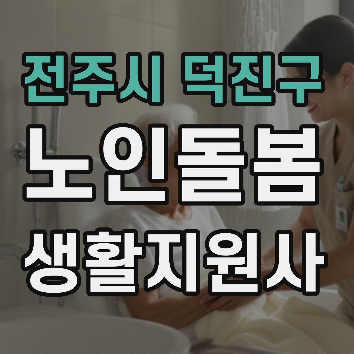 전주시 덕진구 노인돌봄생활지원사 자격증