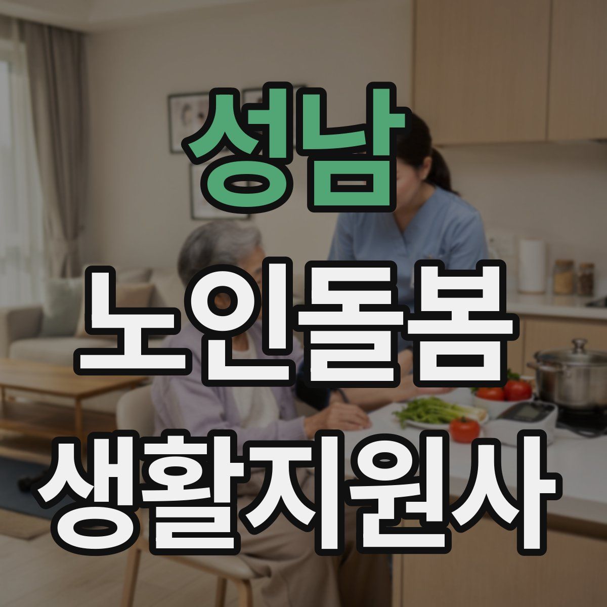 성남 노인돌봄생활지원사 자격증