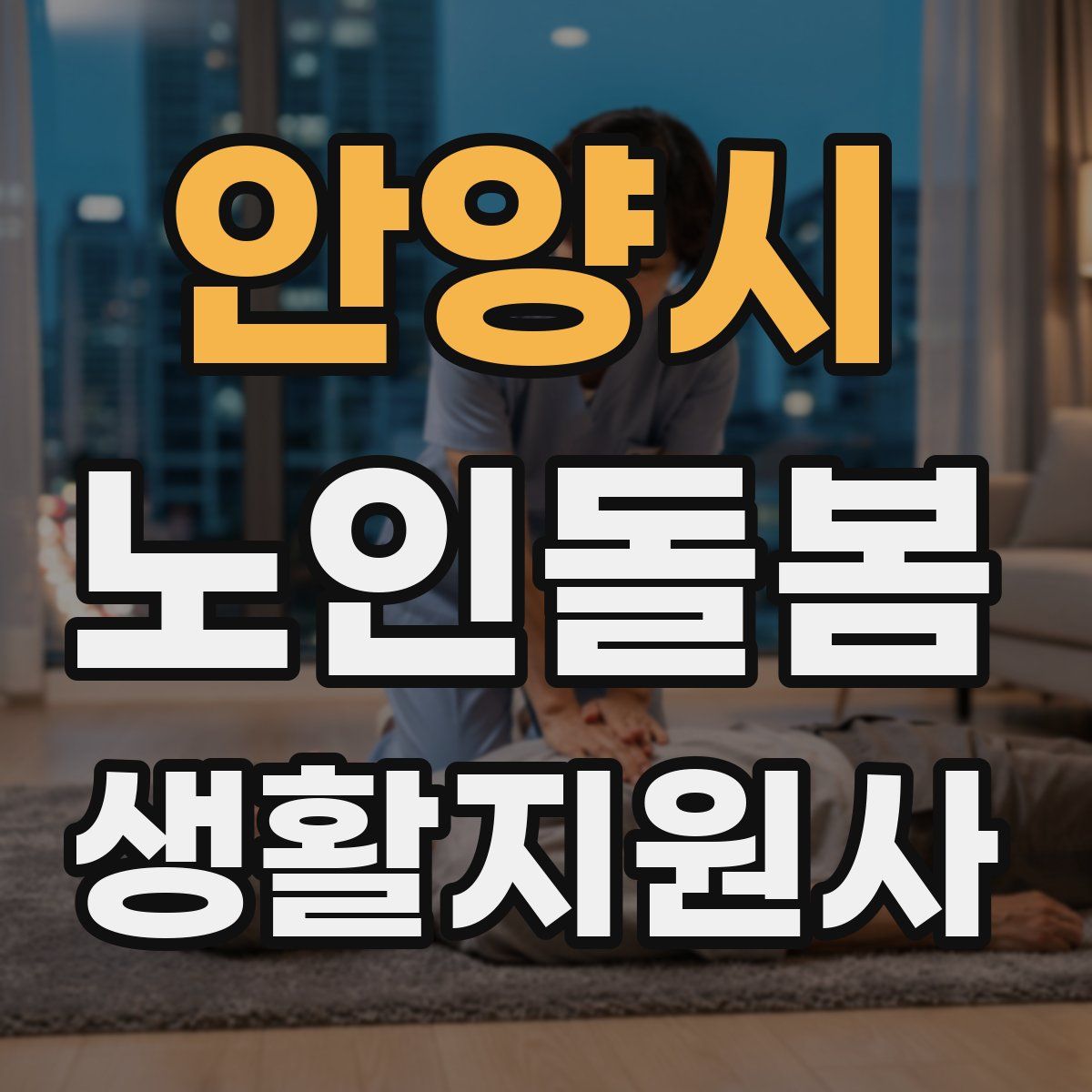 안양시 노인돌봄생활지원사 자격증