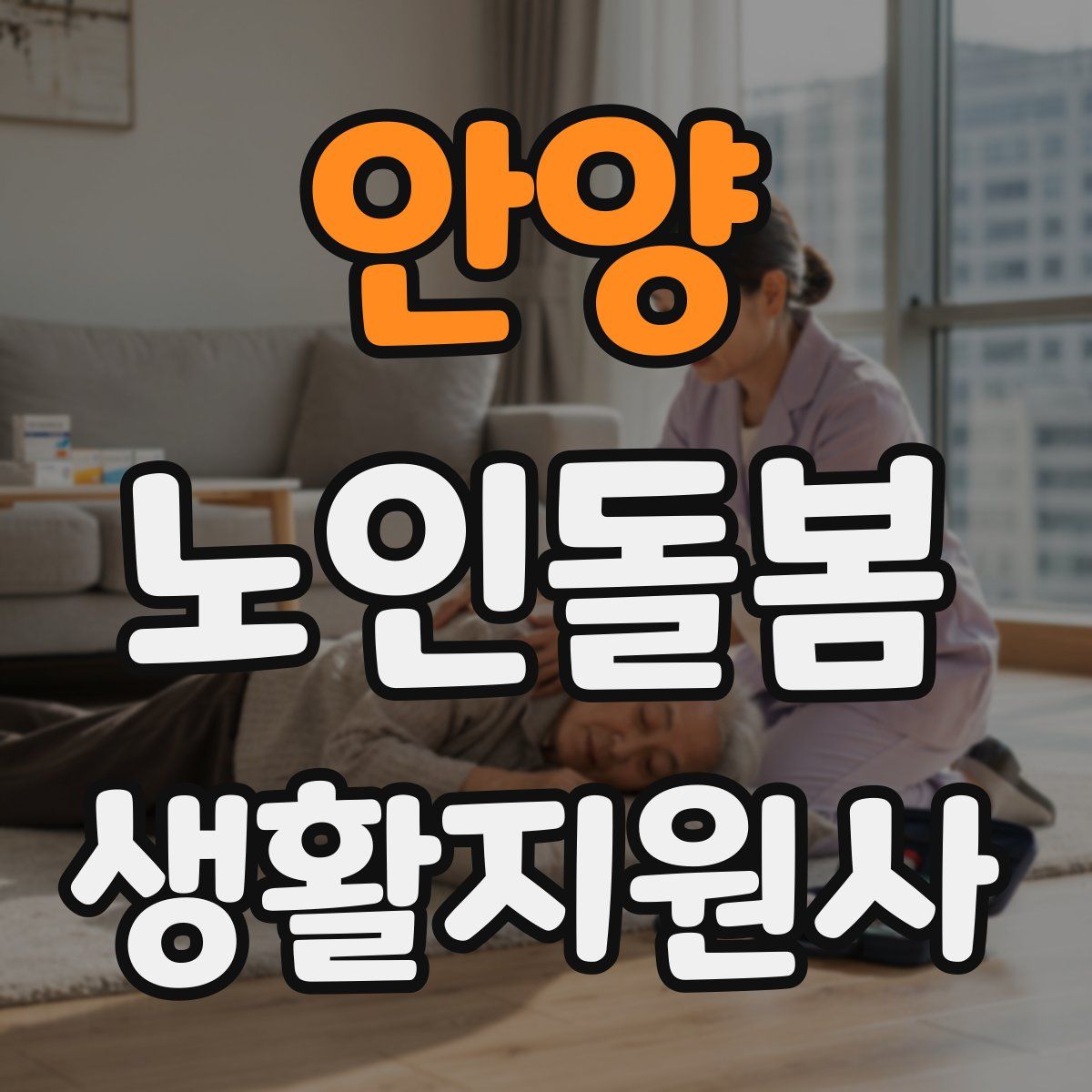 안양 노인돌봄생활지원사 자격증