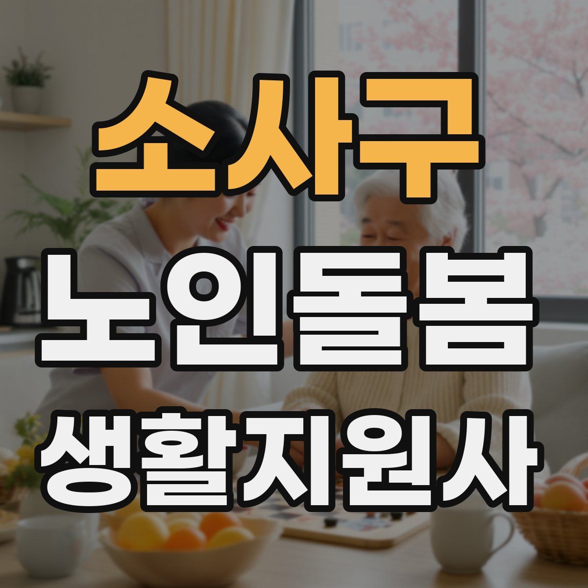 소사구 노인돌봄생활지원사 자격증