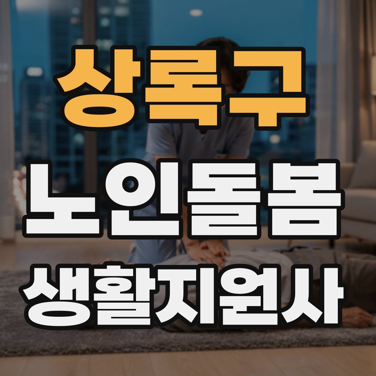 상록구 노인돌봄생활지원사 자격증
