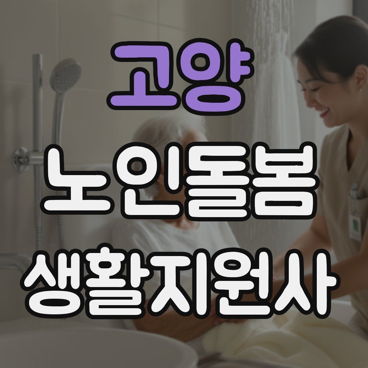 고양 노인돌봄생활지원사 자격증 엘리베이터 경사로 이동 시 안전 팁