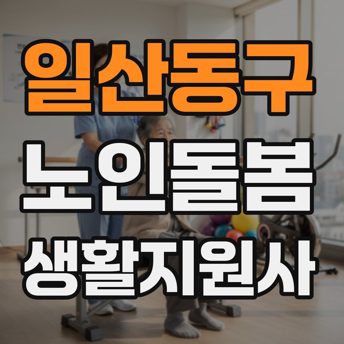 일산동구 노인돌봄생활지원사 자격증