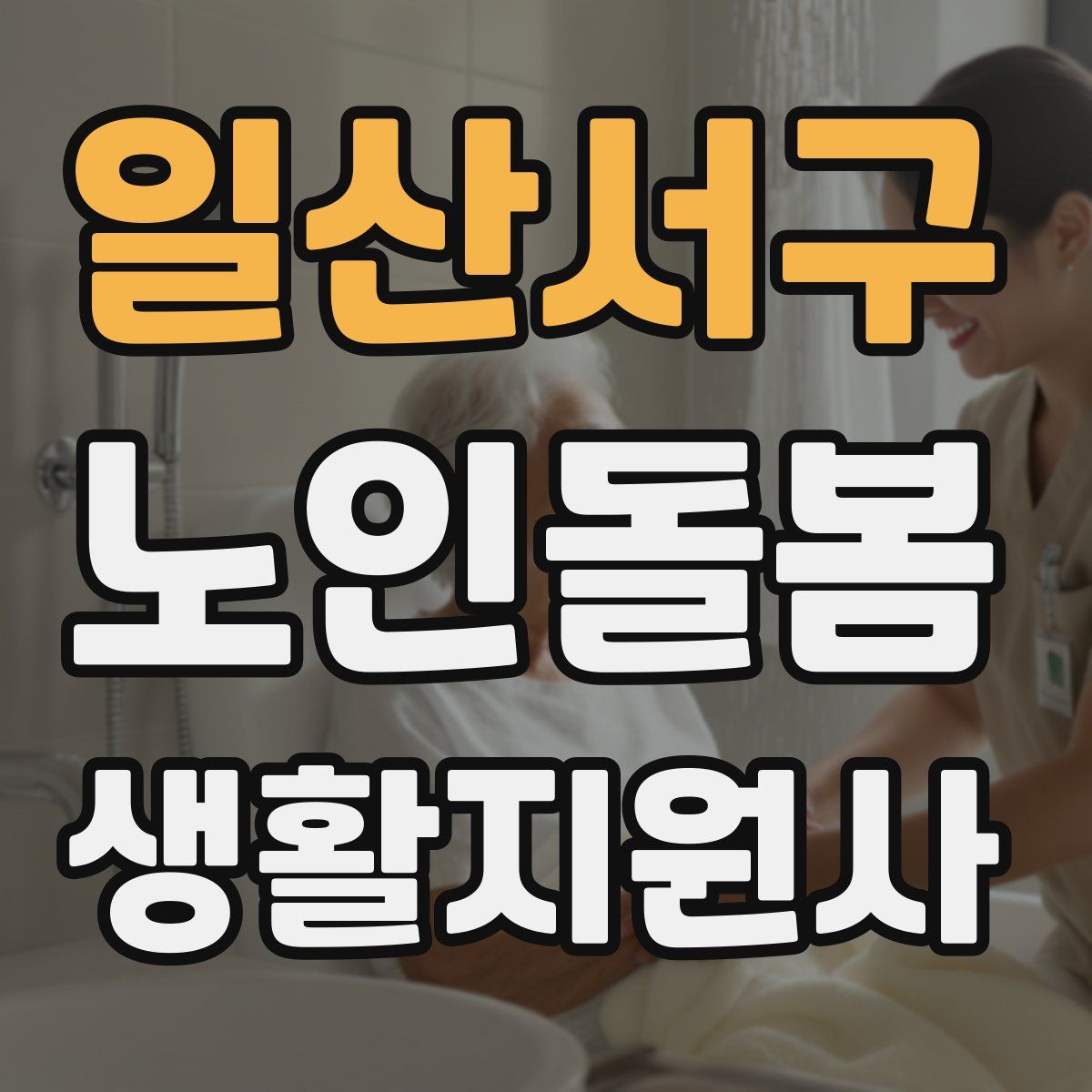 일산서구 노인돌봄생활지원사 자격증