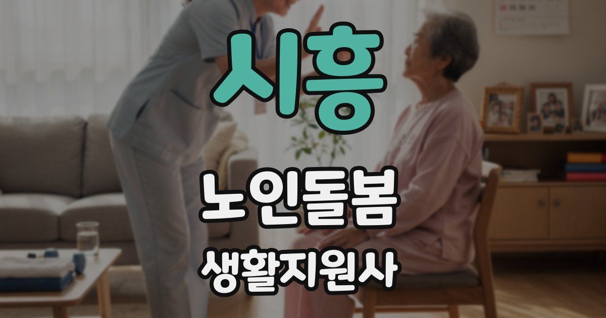 시흥 노인돌봄생활지원사 자격증