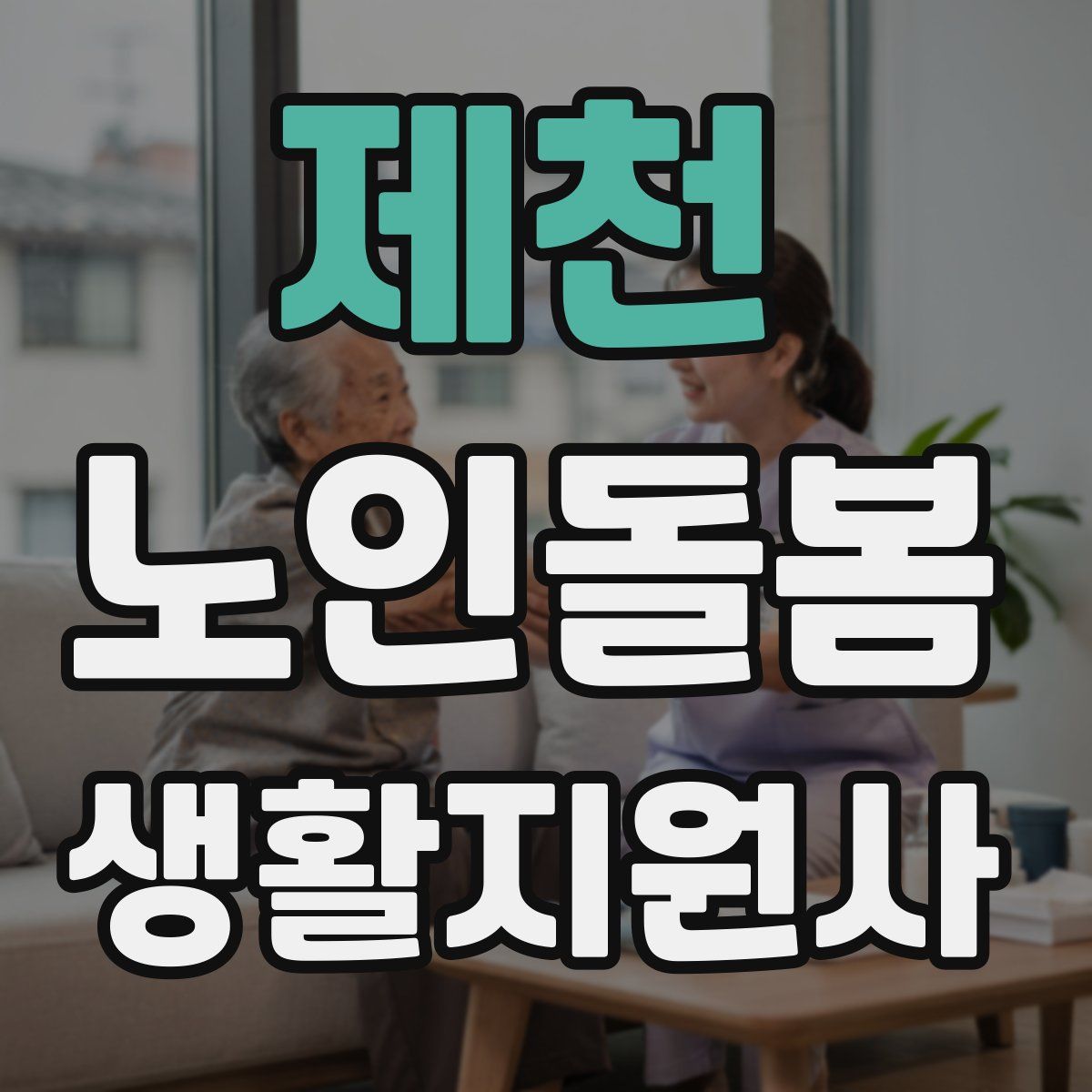 제천 노인돌봄생활지원사 자격증
